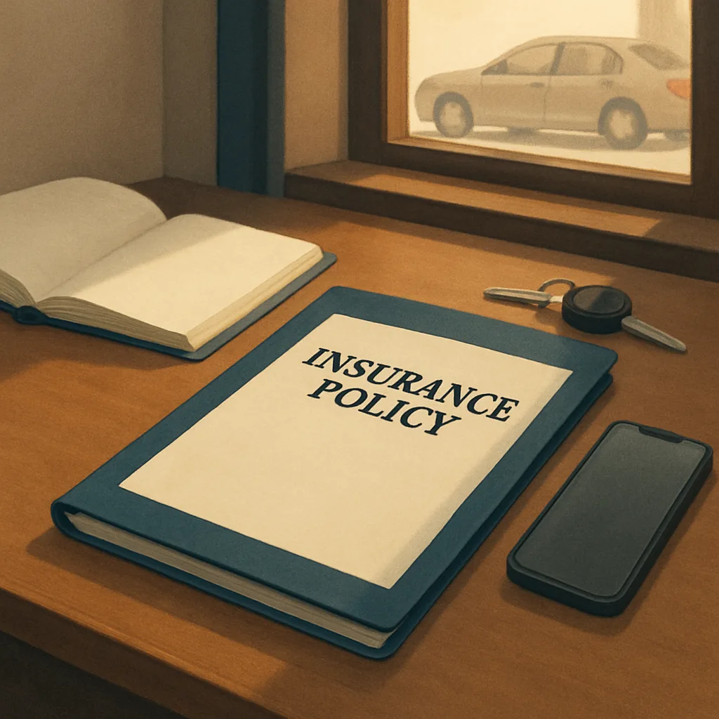 Reviewing insurance documents for a UM claim after a Monroe car accident